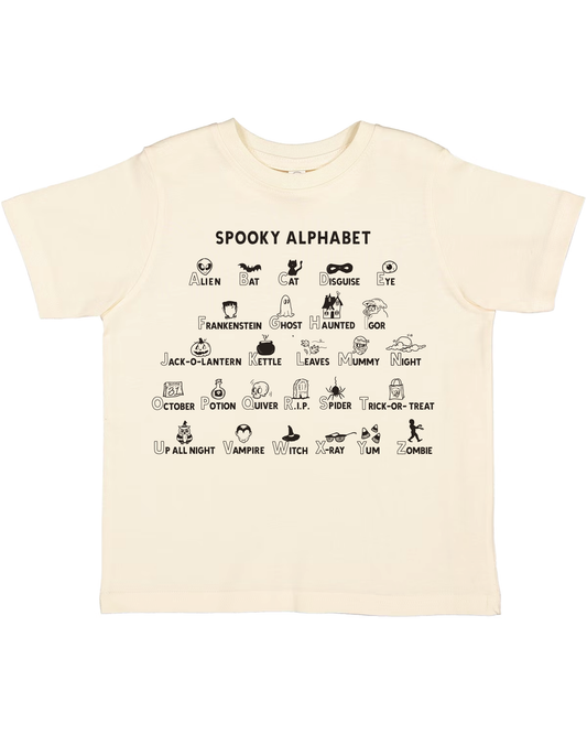 Spooky ABC tee