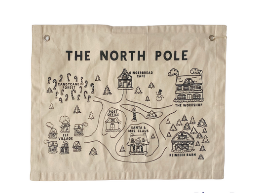 North Pole Map Banner